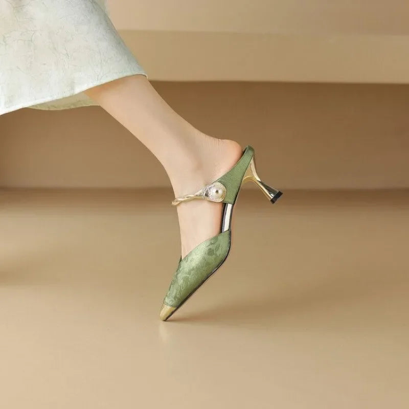 Shoes for Women Mules Sandals Fashion Woman Slippers Cheap Liquidation Easy Wears Slides Original New Collection Style Unique 39