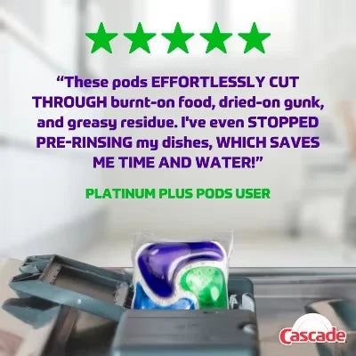 Dishwasher Detergent Pods Fresh Scent 9 Count Single Dose Grease Removing Capsules for Spot Free Dishes