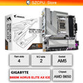 GIGABYTE New B650M AORUS ELITE AX ICE Micro-ATX AMD B650 DDR5 192GB DDR5 8000 (OC) MHz M.2 Wi-Fi 6E Socket AM5 Motherboard