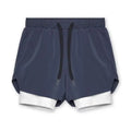 Mens Gyms Fitness 2 in 1 Quick Dry Shorts Summer Running Bodybuilding Jogging Casual Short Pants Workout Male Basketball Bottoms