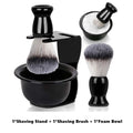 Professional Shaving Kit for Men - Shaving Bowl, Brush, Razor Stand & Blades, Essential Grooming Tools for Barbershop & Home Use