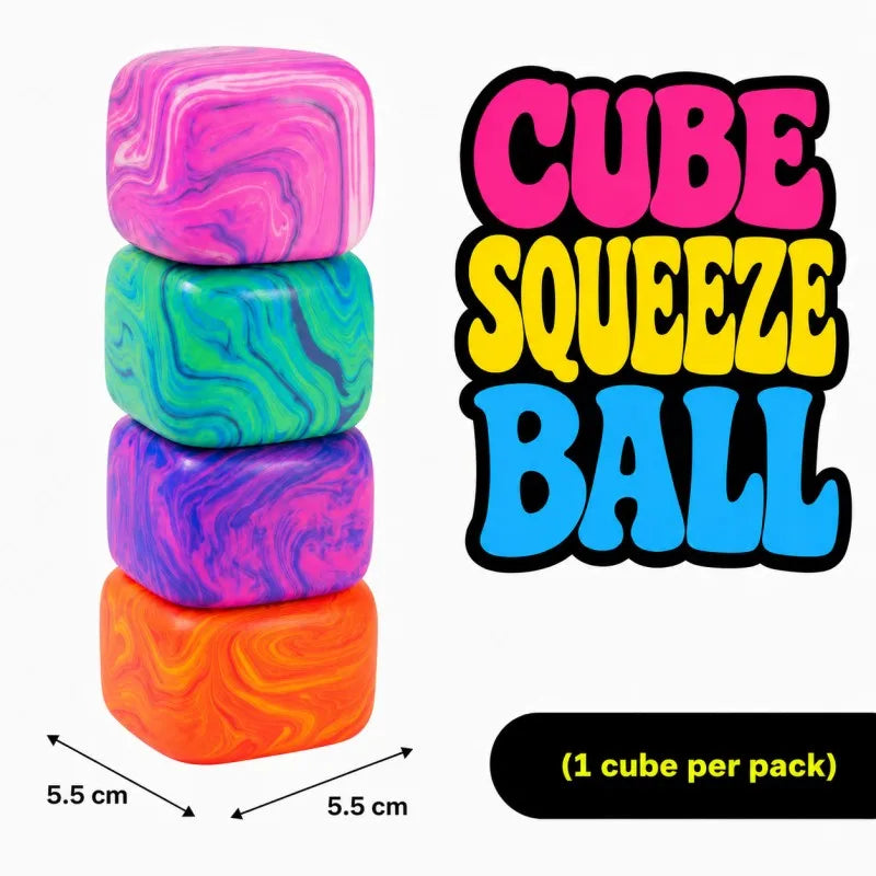 Ice Cube Shape Slow Rise Sensory Fidget Toys Anti-Stress Blocks Stress Relief Jigsaw Pressure Relief Souvenir for Kids & Adults
