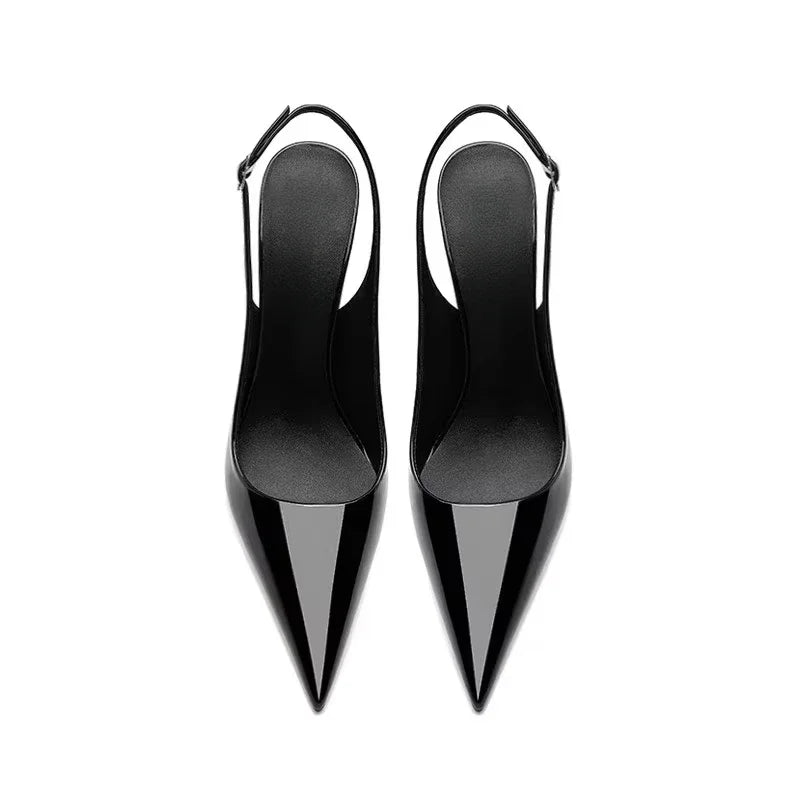 Sexy Super High Heels Women Shoes Pointed Toe Sandals 2025 Elegant Summer Slingback Pumps Shoes Trend Dress Mujer De Zapatillas