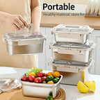 Leakproof Stainless Steel Bento Box Large Capacity Microwave Safe Portable Lunch Box Food Storage Container