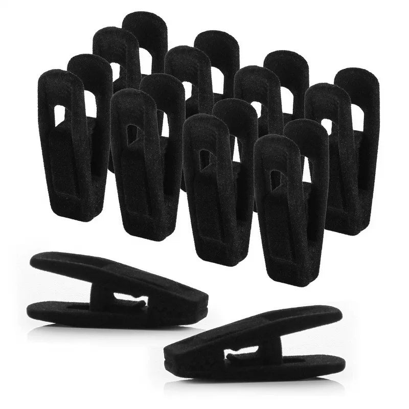 Velvet Hanger Clips, Strong Non-Slip Finger Clips for Pants, Skirts, Ties & Accessories - Perfect for Slim Velvet Hangers