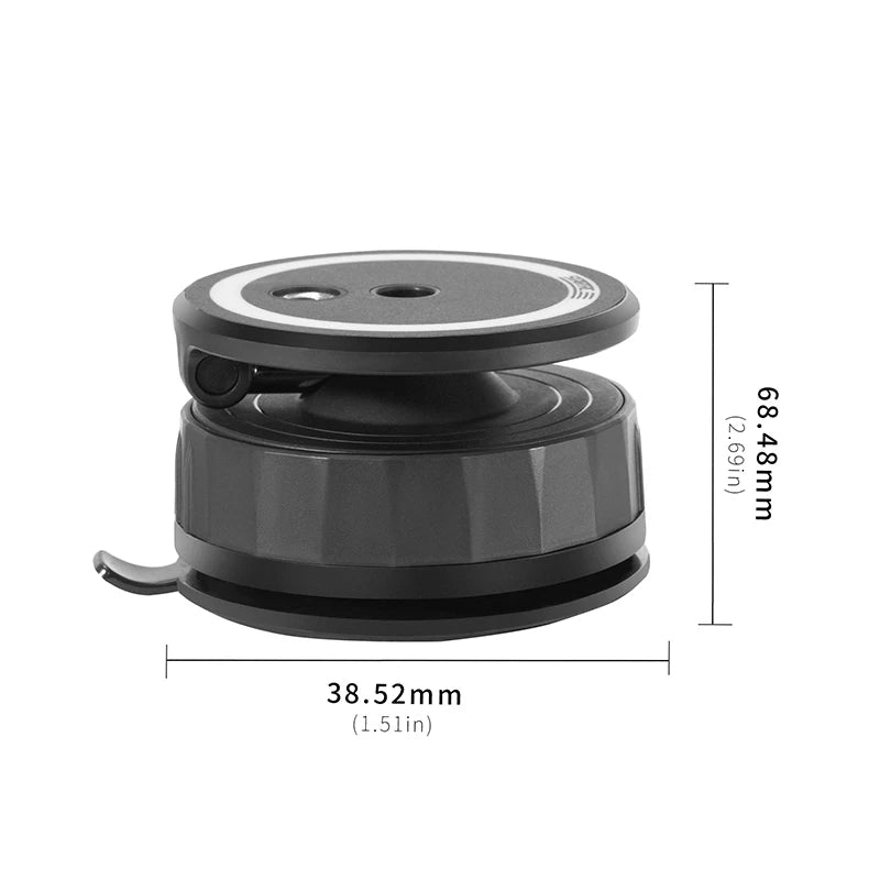 Magnetic Phone Holder Rotatable Phone Holder Foldable Design, Vacuum Suction Cup Perfect for Car Dashboard for Phone 12-16