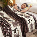Lightweight Flannel Blanket Soft Skin-friendly Throw Blanket for Couch Living Room Bedroom Car, All Season Decorative Blanket