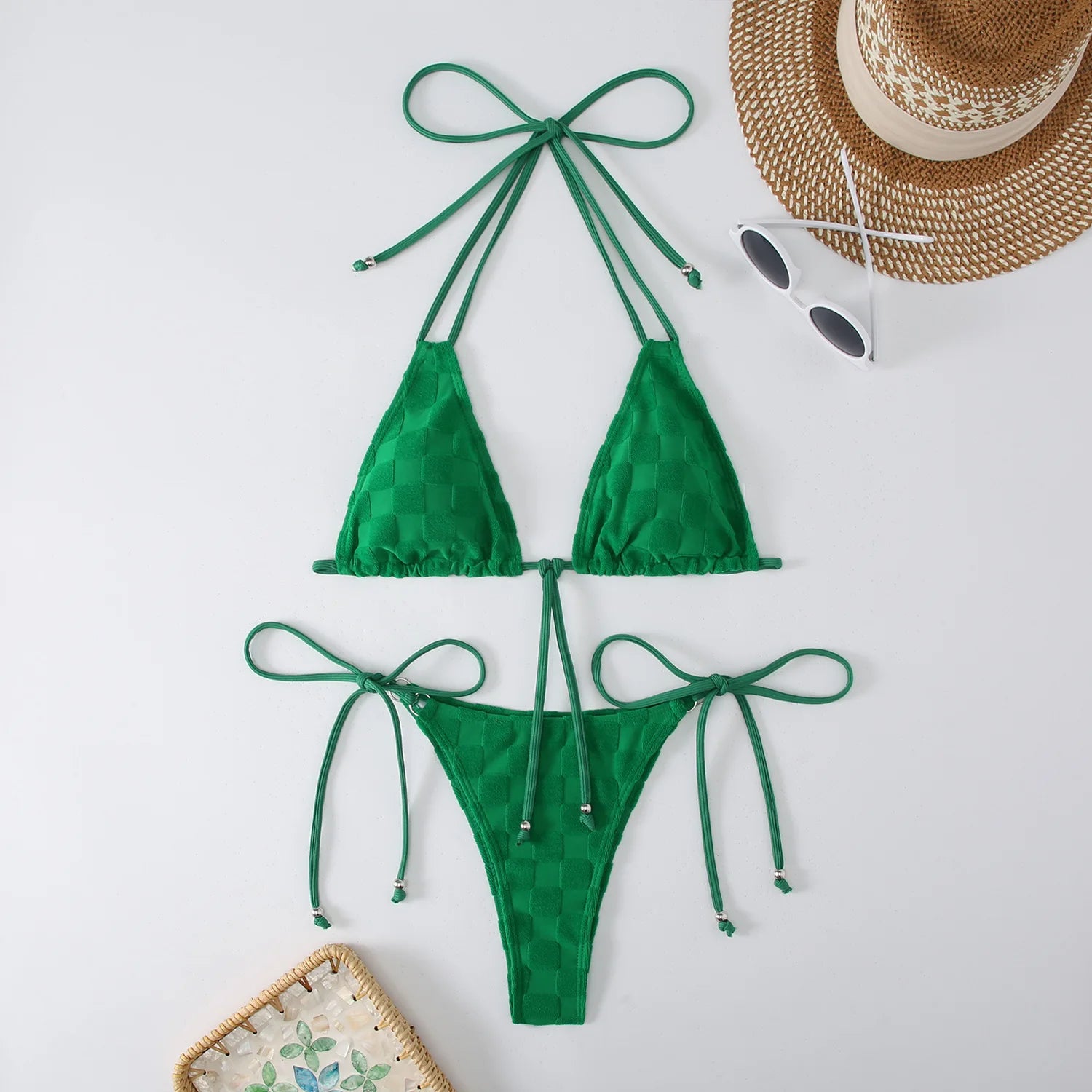 Sexy Triangle Bikini Women's Swimsuit 2025 Swimwear Micro Thong Bikinis Sets Trend  Two-piece Bathing Suit for Female Beach Wear