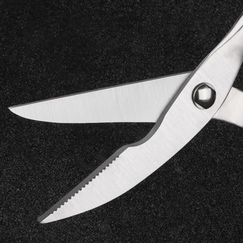 Stainless steel scissors Kitchen special multifunctional cutting food scissors Powerful sharp scissors for chicken bone barbecue