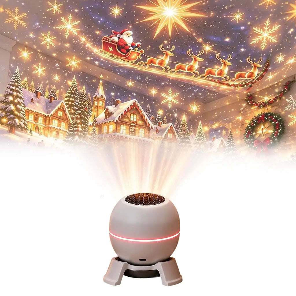 *^*Magical Christmas Projection Night Light,USB Christmas Projector Indoor,Magical Christmas Projection Night Light Holiday Room