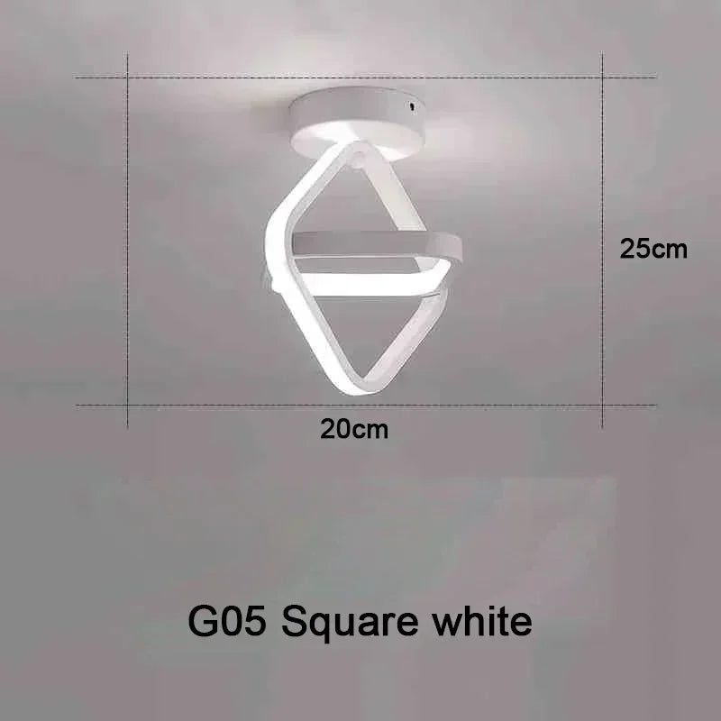 LED Strip Aisle Ceiling Lights Modern Minimalist Living Room Lamps For Balcony Entrance Staircase Home Decor Multiple shapes