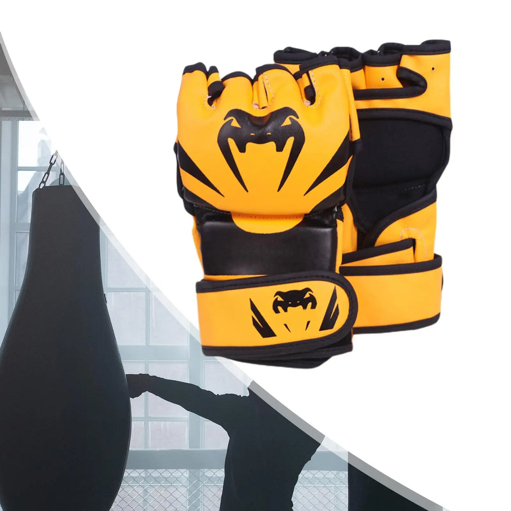 Mma Gloves Half Finger Waterproof Portable Punch Bag Martial Arts Gloves for Men Women Adult Unisex Fitness Grappling Sparring