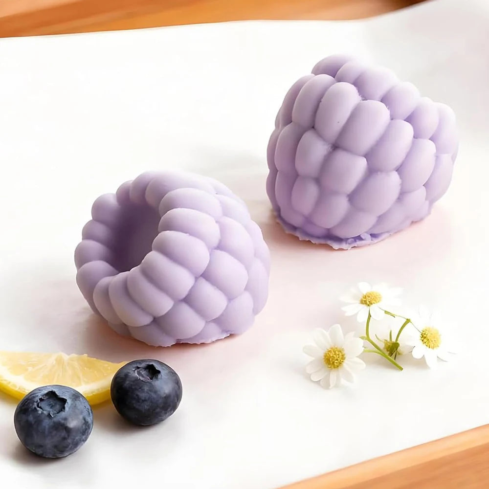 24 Cavity Raspberry Shape Silicone Mold for Cake Mousse Jelly Chocolate Pudding Dessert