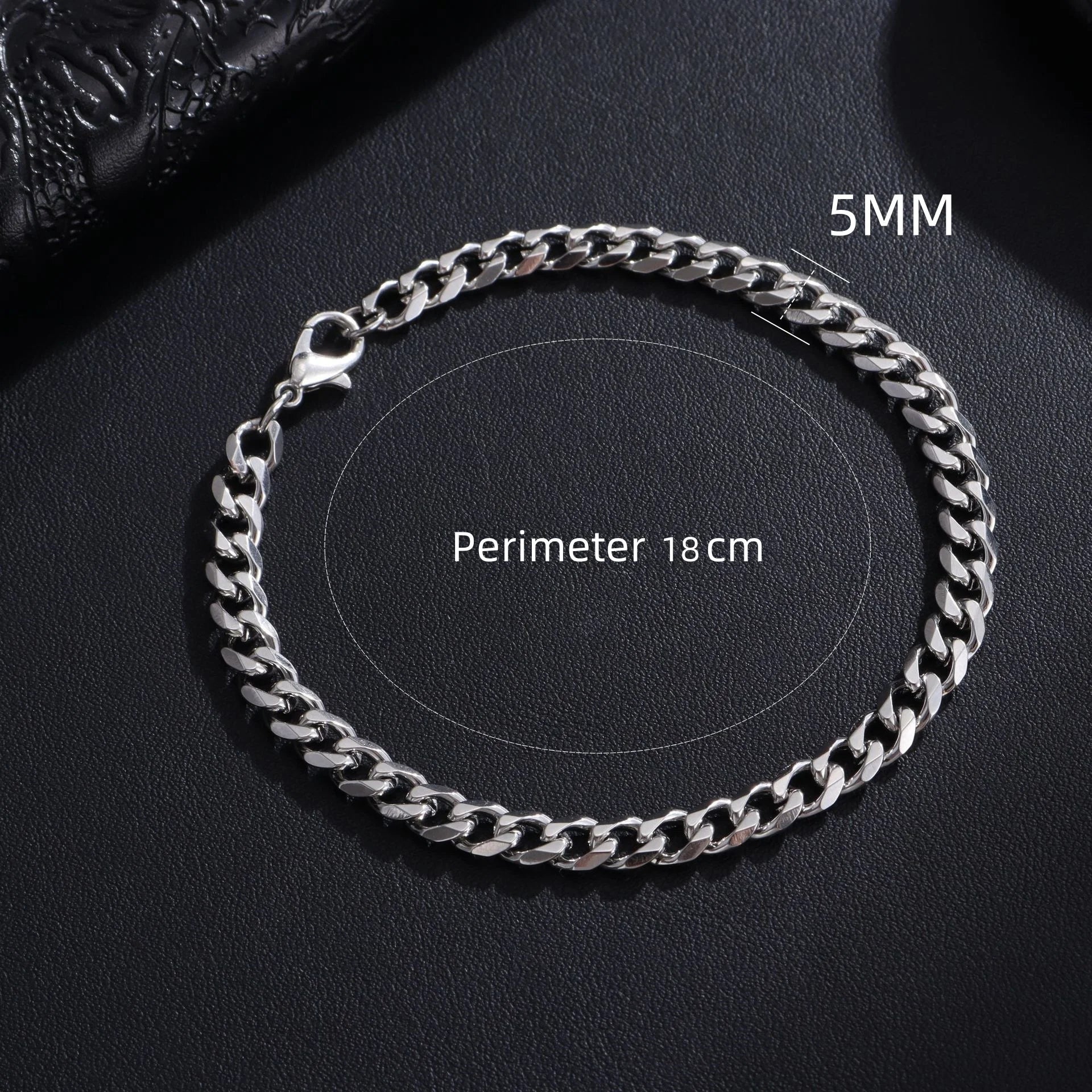 Trendy Chain Bracelet for Men Classic Stainless Steel Jewelry Gift for Men And Women