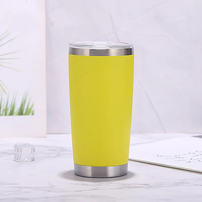20oz Tumbler with Lid , Stainless Steel Vacuum Insulated Coffee Tumbler Cup, Double Wall Powder Coated Travel Mug