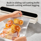 2026 New Electric Vacuum Sealer Built‑in Cutter Dry Wet Mode Automatic Food Sealer Kitchen Food Preservation Packaging Machine