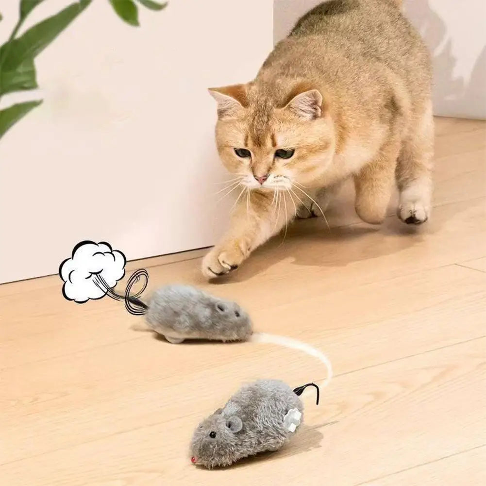 Interactive Simulation Mouse Cat Toy Automatic Sound Pet Toy Durable Bite-proof Suitable for Indoor Cats and Dogs Pet Supplies