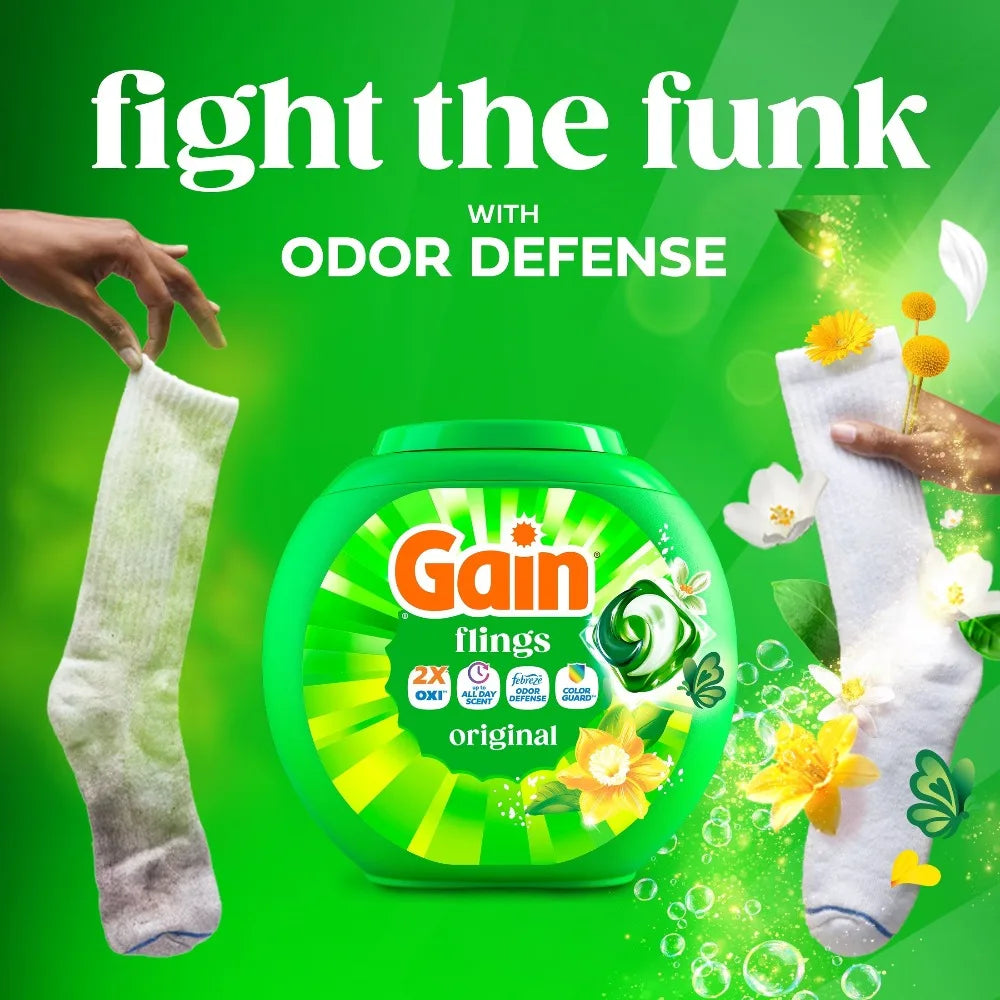 Bulk Stock Up for Large Families | 4-in-1 Oxi Boost Febreze Original Scent Laundry Pods, Clean & Fresh Washing Machine Detergent Pacs