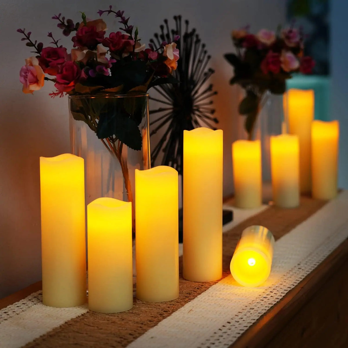 12pcs 4pcs LED Flameless Candles Flickering Light with Remote Control for Festival Wedding Home Party Decor Lighting Christmas