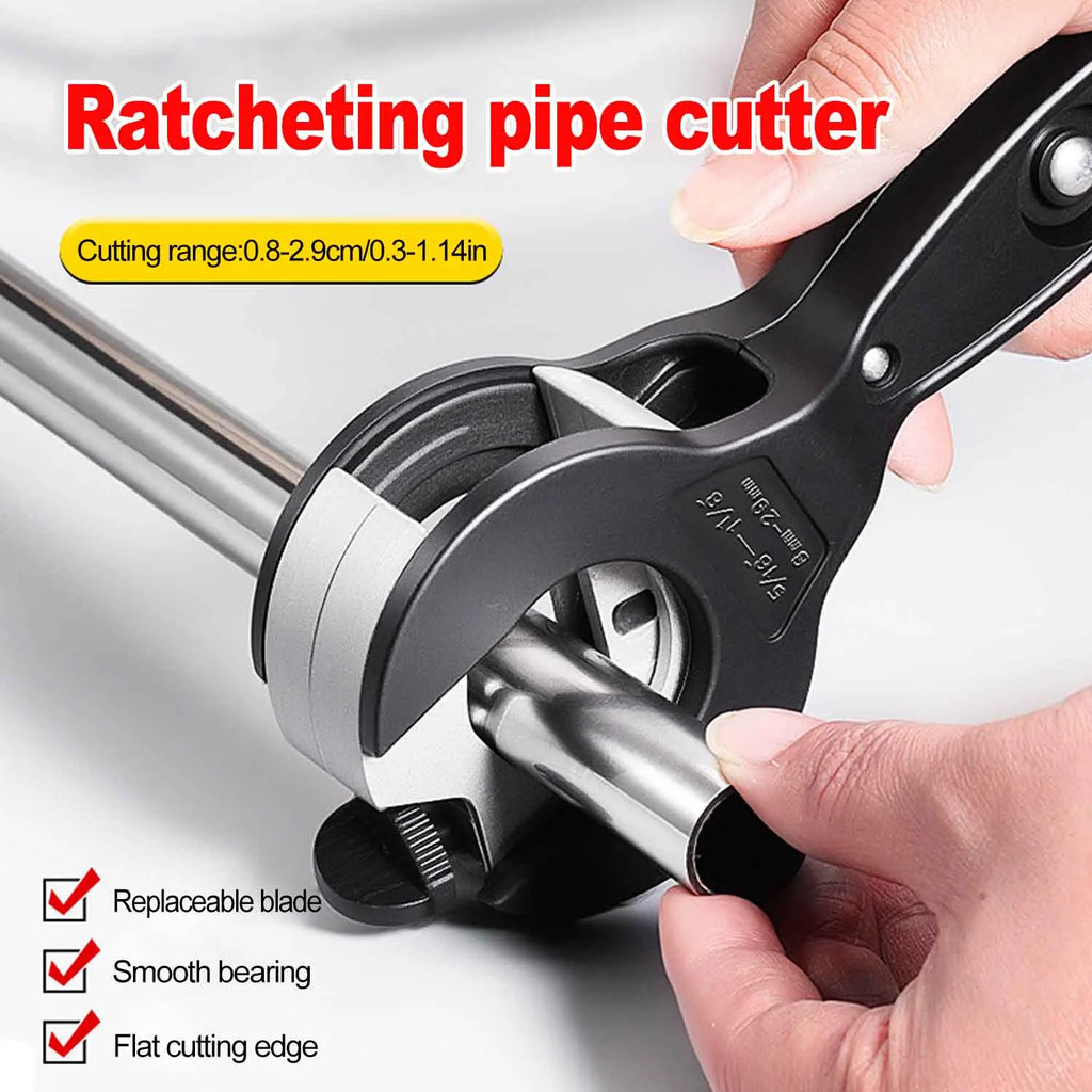 Ratchet Tube Pipe Cutter Knife 6-23mm/8-29mm Stainless Steel Copper Aluminium Ratchet Scissors Hose Cutting Hand Tools Universal