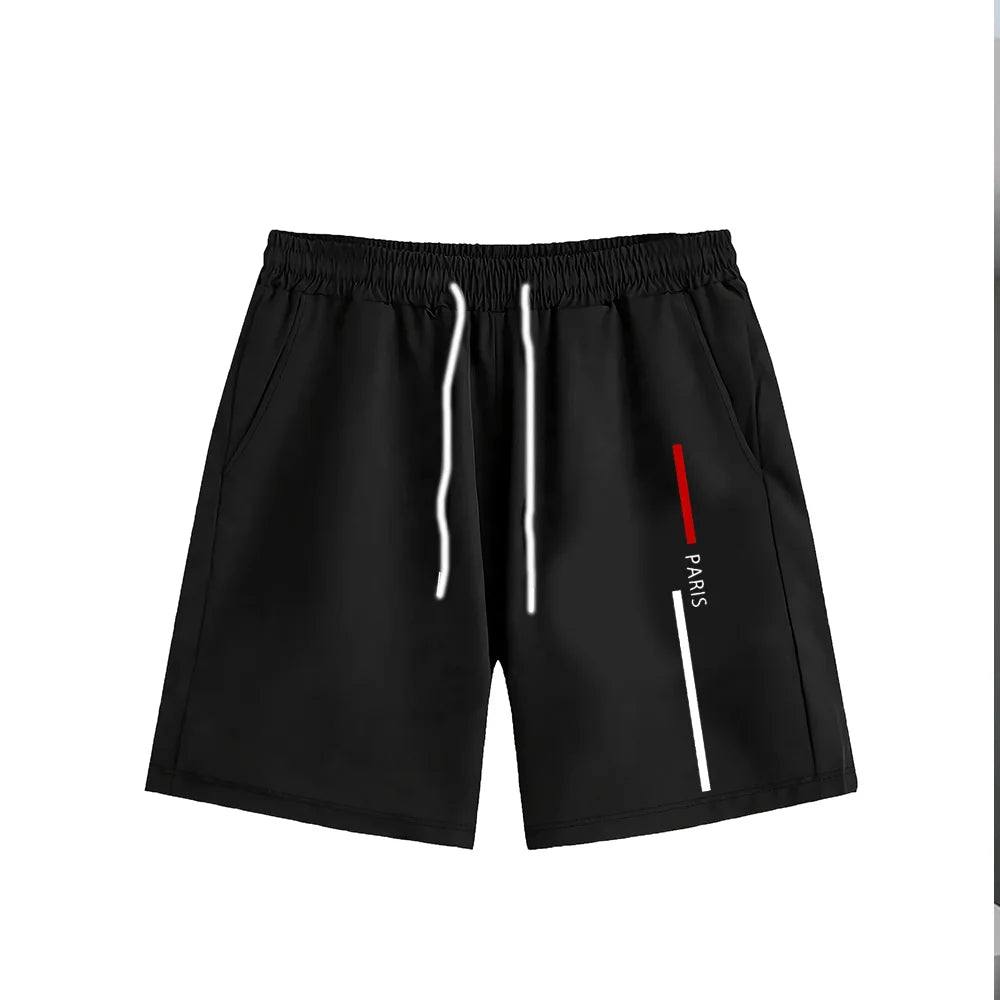 New men's sportswear set casual shorts and T-shirt set breathable modern two suitable for outdoor activities Men's clearance