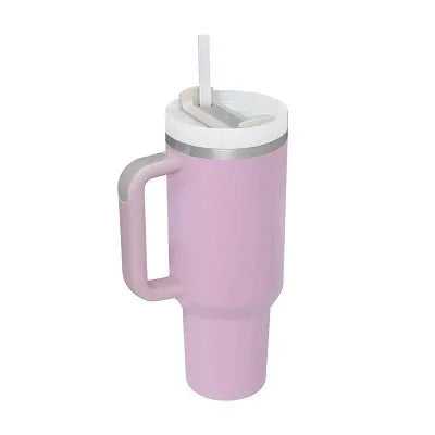 New Hot 40oz Insulated Tumbler acuum Cup 2.0 Thermal Mug for with Handle Straw Stainless Steel Hot and Cold Coffee Drinking