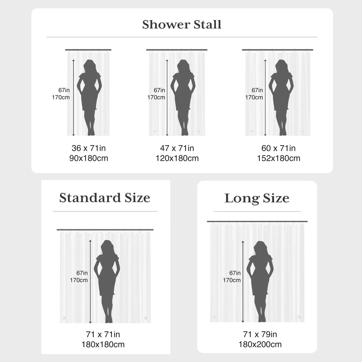 1pc Waterproof Clear Crystal Shower Curtain Liner with Bottom Magnets, Plastic Bathroom Curtain for Bathtubs Bathroom Partitions