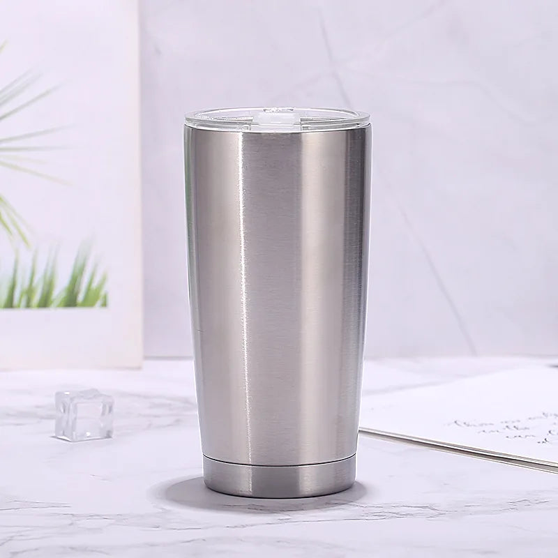 20oz Tumbler with Lid , Stainless Steel Vacuum Insulated Coffee Tumbler Cup, Double Wall Powder Coated Travel Mug