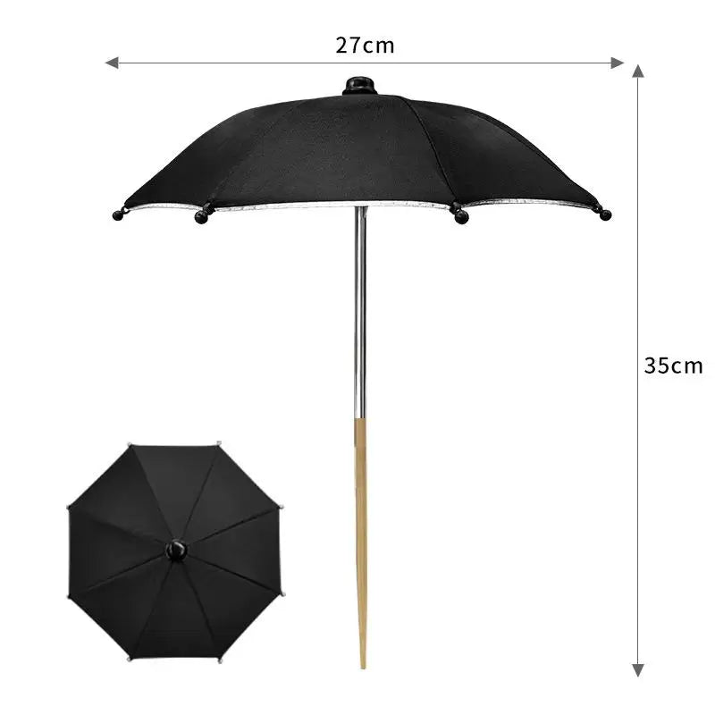 Round Garden Plant Umbrellas Adjustable Height Waterproof For Outdoor Courtyards Backyard Parasol Plant Sun Protecting