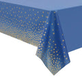 Pink Blue Gold Dot Plastic Tablecloth 54x108inch Rectangle Table Cover Disposable Table Cloth Baby Shower Birthday Party Decor