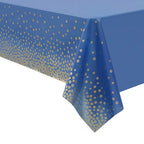 Pink Blue Gold Dot Plastic Tablecloth 54x108inch Rectangle Table Cover Disposable Table Cloth Baby Shower Birthday Party Decor