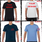 Free printing 180Gsm 100% Cotton Short Sleeve Tops Tee  Custom Order Choice Yourself Unisex O-Neck Men T-Shirt Plus Size S-6XL