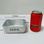 Stainless Steel Food Storage Container with Lid - Airtight Fresh-Keep Box for Fridge | Small Thickened Kitchen Organizer