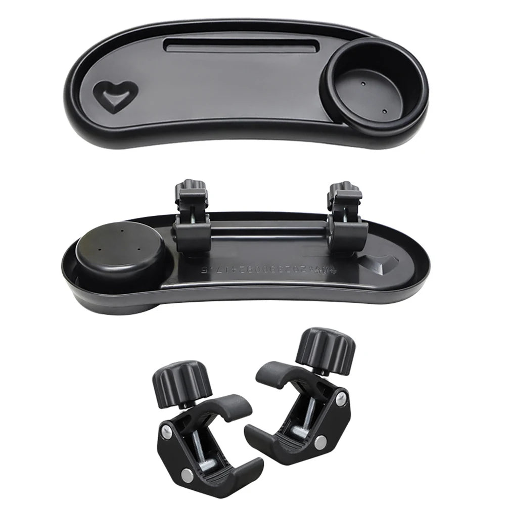 3 In 1 Baby Stroller Dinner Table Tray Universal Removable Tray Include Phone Stand Snack Catcher and Drink Holder for Stroller
