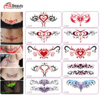 10 Pcs Glow in the Dark Succubus Temporary Tattoo Stickers Long-Lasting Waterproof Fake Tattoos for Women Suitable for Chest And