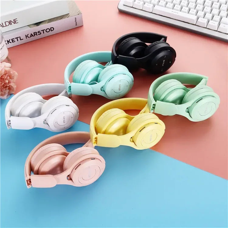 Stereo Y08 Headset 5.3 Bluetooth Headset Folding Wireless Sports Earphone Gaming Headsets Over-ear Headphones for Android ios