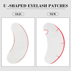 50Pairs U Eye Patches Eyelash Extension Under Eye Pads Makeup Lashes Patch Tip Stickers Pads For Eyelash Extension Supplies