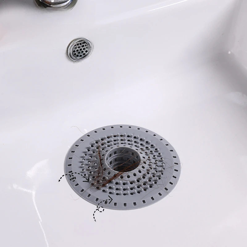 Kitchen Sink Filter Household Shower Floor Filter Silicone Drain Strainer  Sink Strainers Hair Catcher for Bathroom Accessories