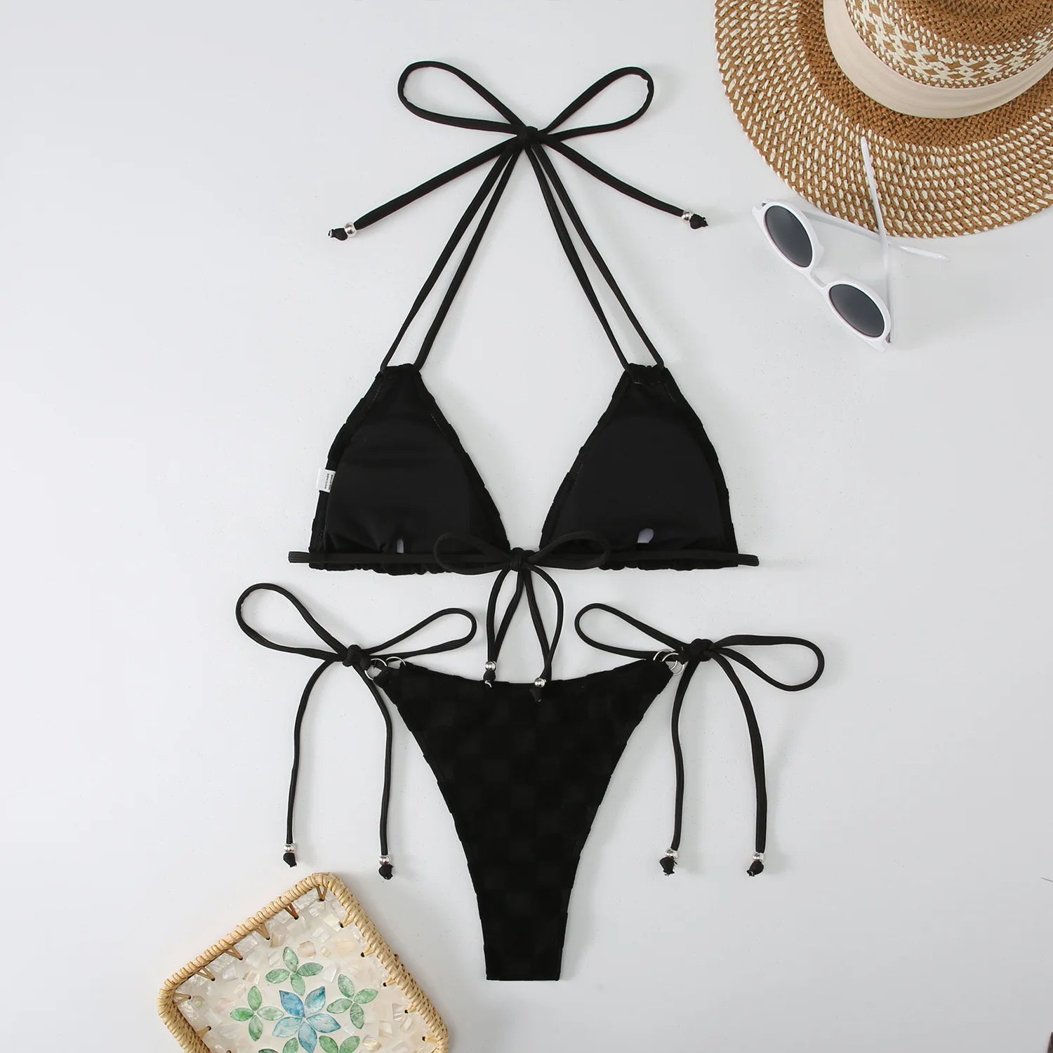 Sexy Triangle Bikini Women's Swimsuit 2025 Swimwear Micro Thong Bikinis Sets Trend  Two-piece Bathing Suit for Female Beach Wear