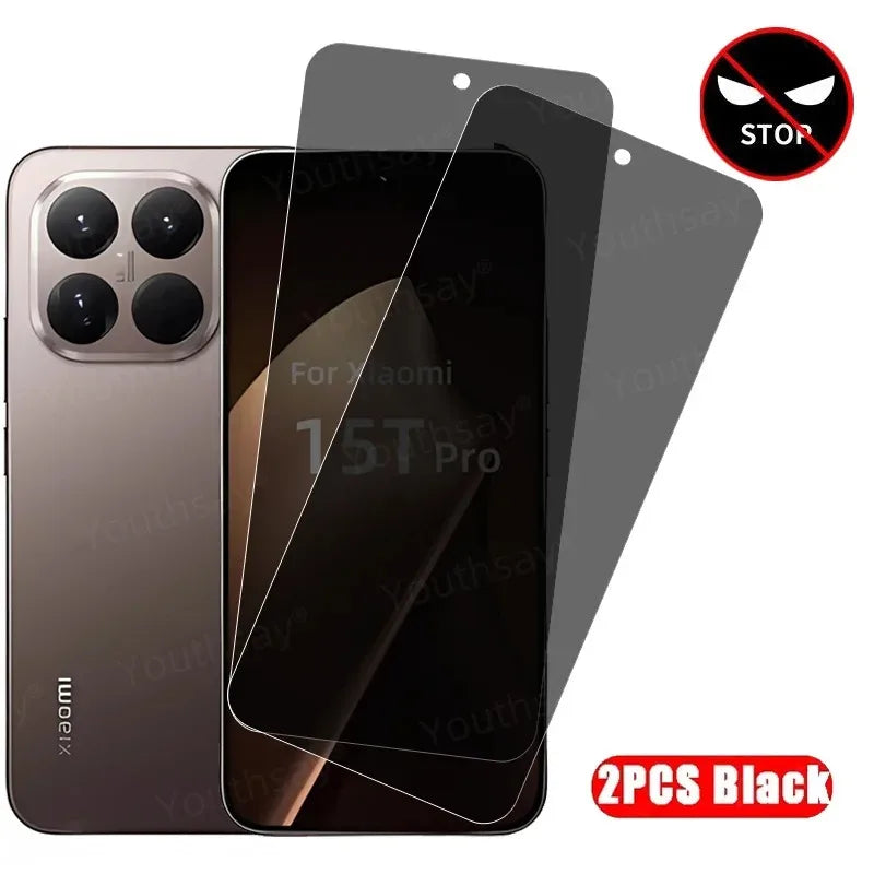3P/2P/1P Pack For Xiaomi 15T Pro Privacy Screen Protector Tempered Glass Anti-spy Glass MI Protective Phone Anti Peeping Film