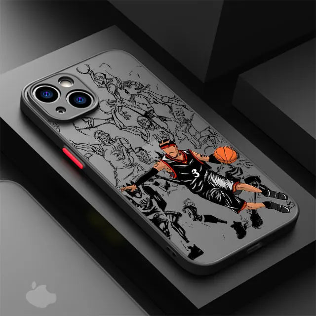 Cute Basketball Star Phone Case for iPhone 15 16 Pro Max 14 Plus 11 12 13 Pro Max SE 7 14 8 Pro XR XS X 15Pro 12 Mini