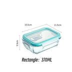 Glass Lunch Box Food Storage Containers, Meal Prep , Airtight Bento Box, for Microwave, Oven, Freezer and Dishwasher, BPA Free