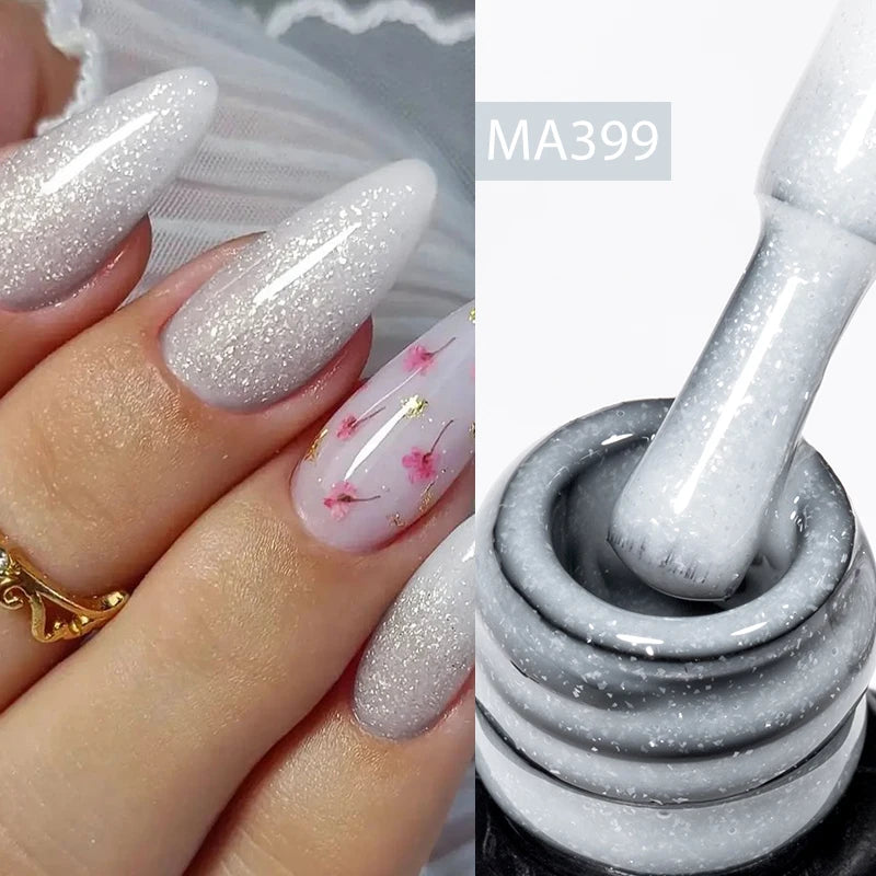 7ml Nude Rubber Base Gel, 68 Colors, DIY Nail Art Supplies Gel for Nails Design, UV LED Soak Off, Easy to Apply, Long Lasting