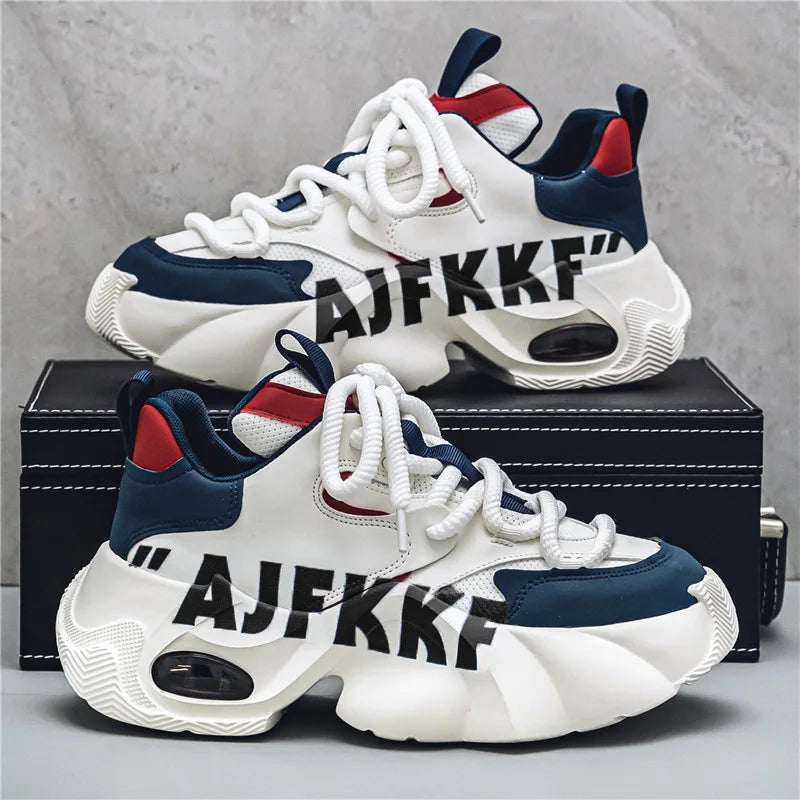 Sneakers for Men Fashion Versatile Men Comfortable Casual Shoes Thick-soled Height-increasing Men Shoes Tênis Zapatillas Deporte