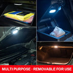 Car LED Lights Interior USB Rechargeable Car Atmosphere Reading Light With 6 Colors Cycling Tail Lights Car Interior LED Night