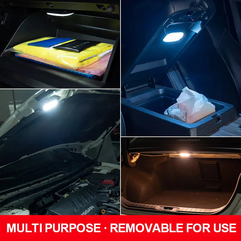 Car LED Lights Interior USB Rechargeable Car Atmosphere Reading Light With 6 Colors Cycling Tail Lights Car Interior LED Night
