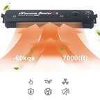 2 In 1 Food Vacuum Sealer Dry Wet Packaging Machine Automatic Air Sealing Mini Compact For Food Storage Saver Kitchen Tool