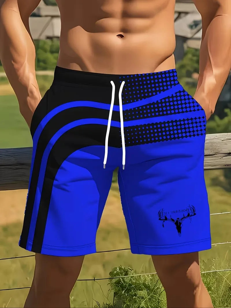 Summer 3D Coconut Tree Printed Beach Men's Shorts Palm Tree Pattern Outdoor Sports Shorts Harajuku Hawaiian Style Swimming Pants
