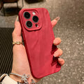 Soft Silicone Phone Case For iPhone 11 12 13 14 15 16 Pro Max X Xs XR Max 7 8 Plus Candy Bumper Fold Pattern Cover