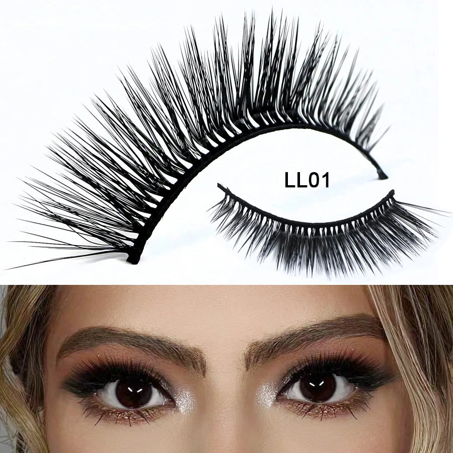 RED SIREN L Shape Cat Eye Lashes New Design Wispy Natural Mink Lashes Korean Makeup Eyelash